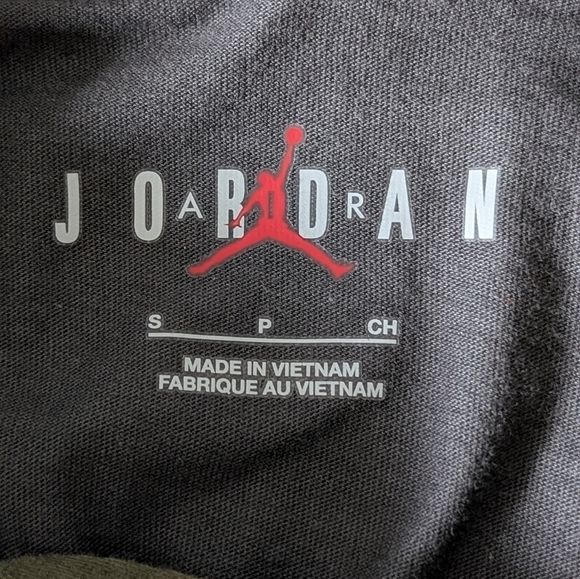 Mens Michigan Wolverines Grey Nike Jordan Military Hooded Sweatshirt Size Small - Picture 10 of 14